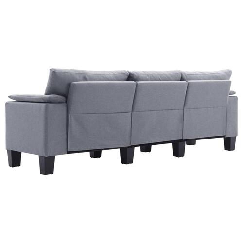 3-personers sofa stof lysegrå