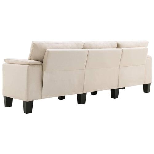 3-personers sofa stof cremefarvet