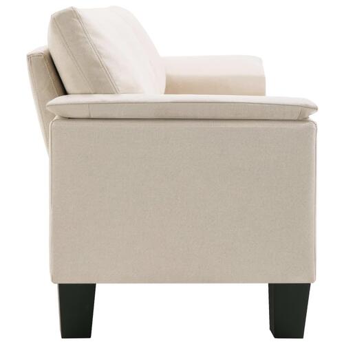 3-personers sofa stof cremefarvet