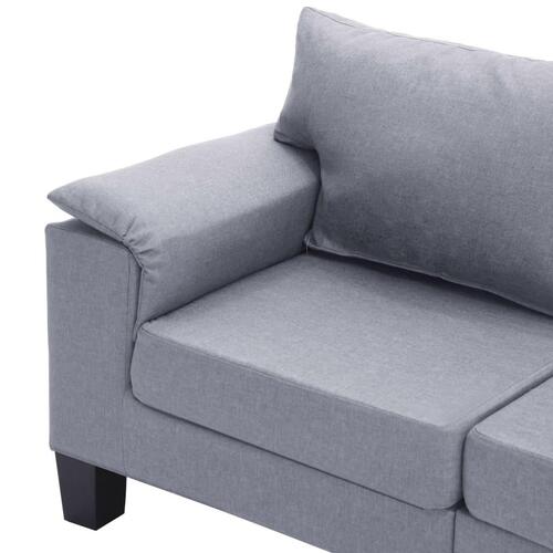 4-personers sofa stof lysegrå