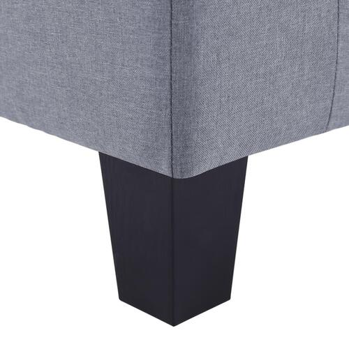 4-personers sofa stof lysegrå