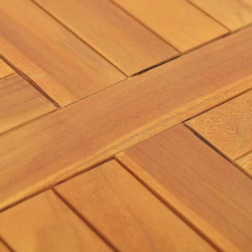 Bordplade 2,5 cm 50 cm rund massivt teaktræ