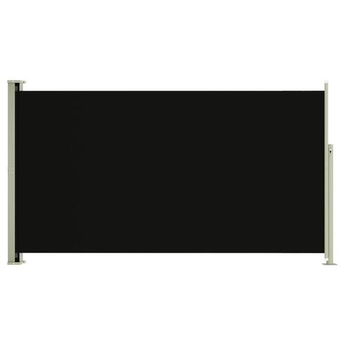 Sammenrullelig sidemarkise til terrassen 170 x 300 cm sort