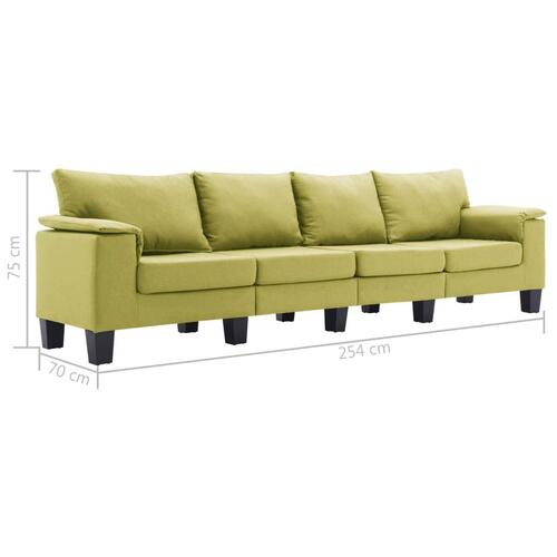 4-personers sofa stof grøn