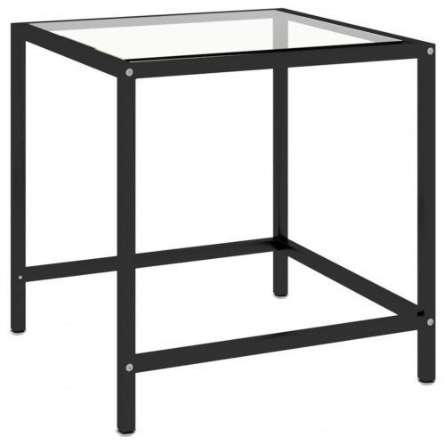Stueborde i industriel stil - 2 stk. i transparent hærdet glas