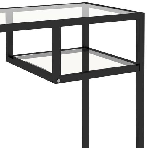 Computerbord 100x36x74 cm glas transparent