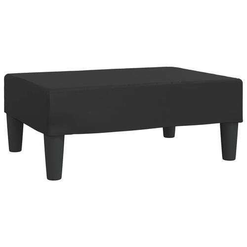Fodskammel 78x56x32 cm kunstlæder sort
