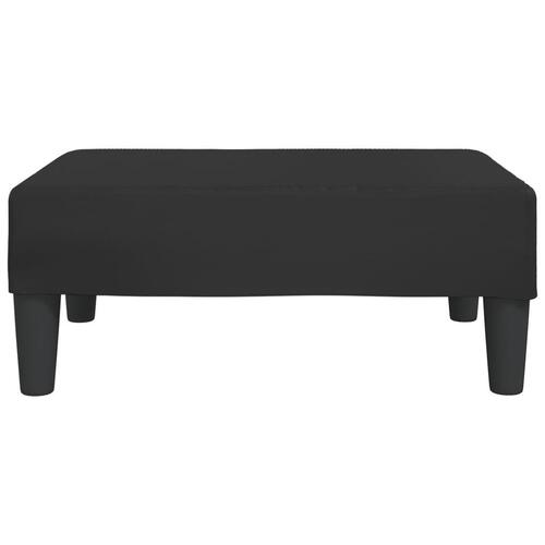Fodskammel 78x56x32 cm kunstlæder sort