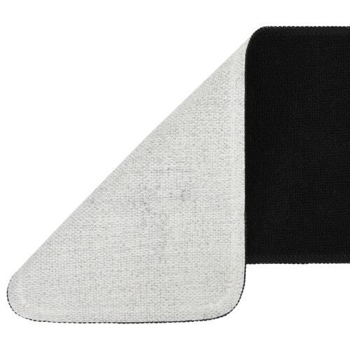 Skridsikre trappemåtter 15 stk. 75x20 cm rektangulær sort