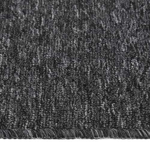 Skridsikre trappemåtter 15 stk. 75x20 cm rektangulær antracit