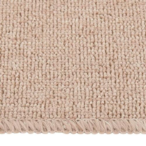 Skridsikre trappemåtter 15 stk. 60x25 cm rektangulær beige