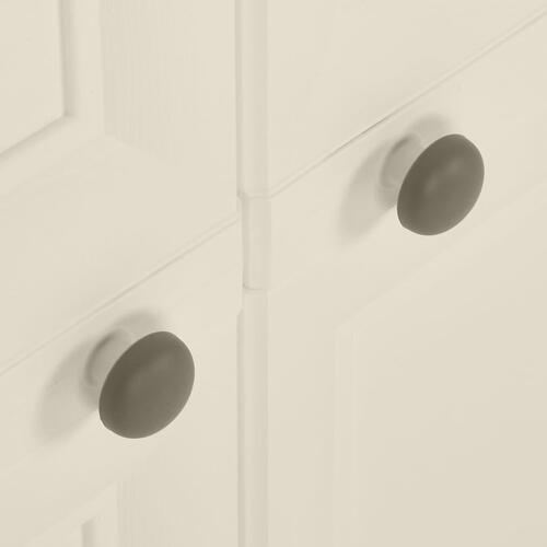 Plastikskab 79x43x85,5 cm trædesign vaniljehvid