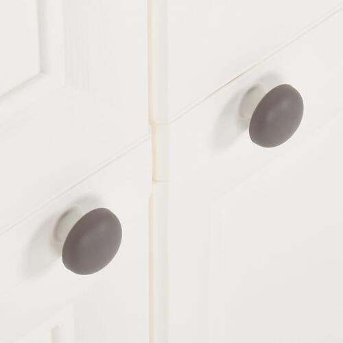 Plastikskab 79x43x85,5 cm trædesign angorahvid