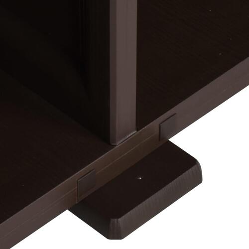 Plastikskab 79x43x85,5 cm trædesign brun
