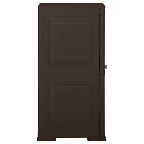 Plastikskab 40x43x85,5 cm trædesign brun