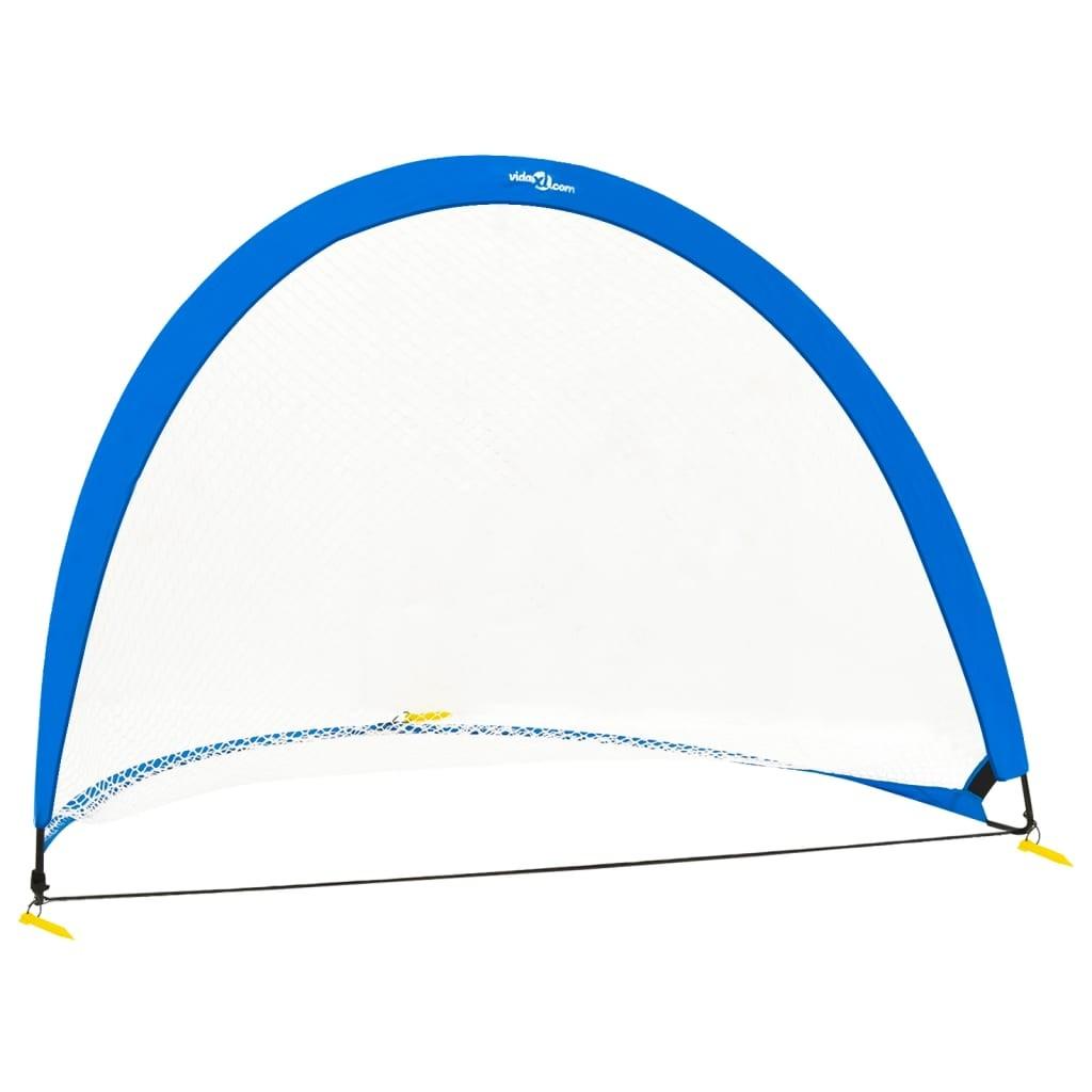 Børnefodboldmål 2 stk. med opbevaringstaske 183x117,5x120,5 cm