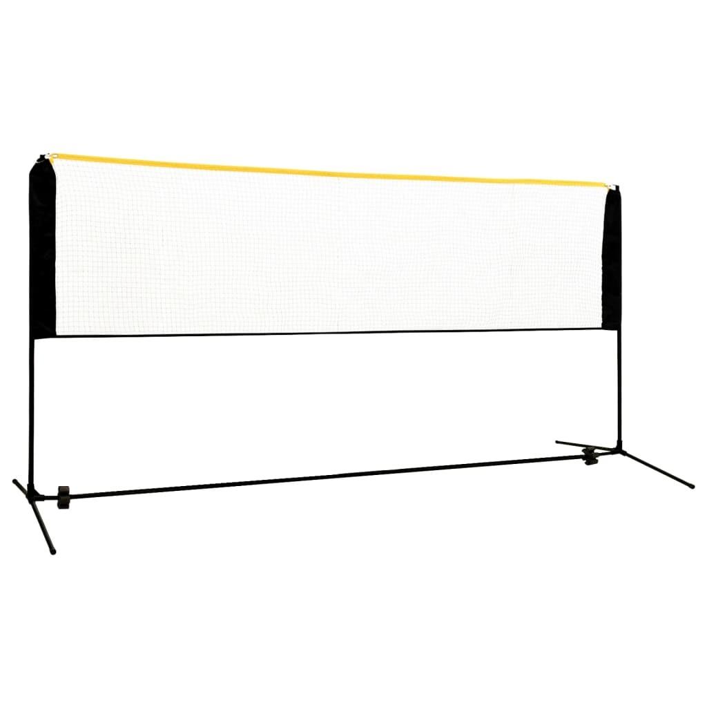 Justerbart badmintonnet 300x103x94-158 cm metal