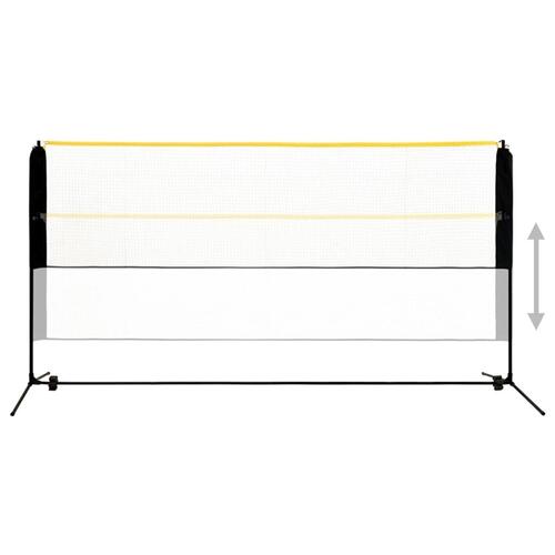 Justerbart badmintonnet 300x103x94-158 cm metal