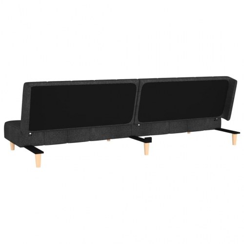 2-personers sovesofa stof sort