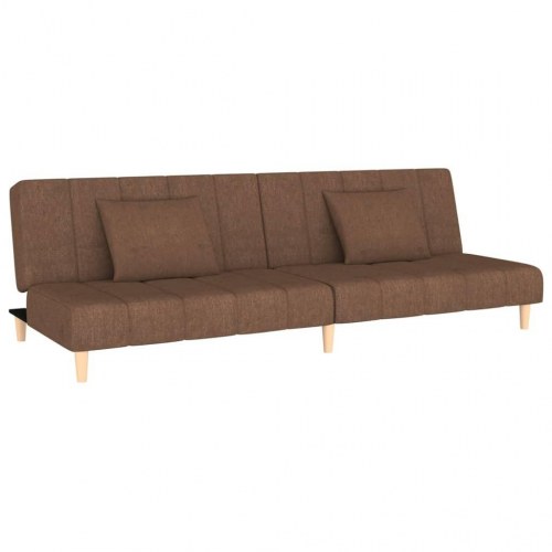 2-personers sovesofa stof brun