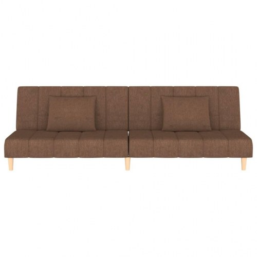 2-personers sovesofa stof brun