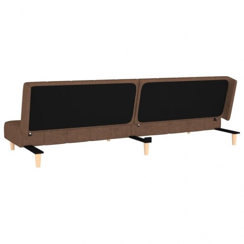 2-personers sovesofa stof brun
