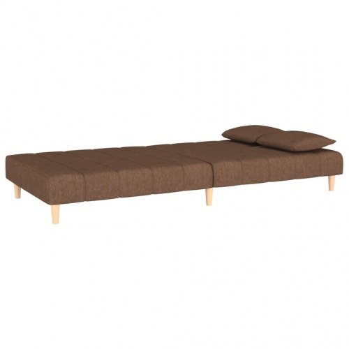 2-personers sovesofa stof brun