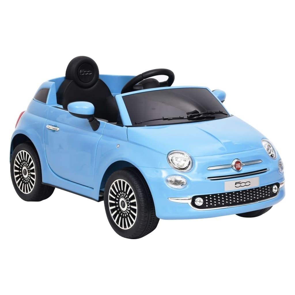 Elektrisk bil til børn Fiat 500 blå