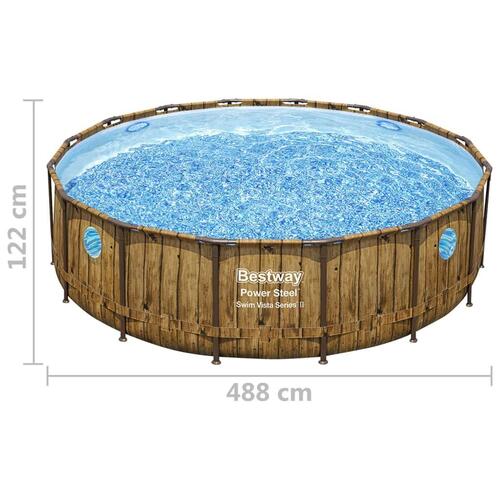 swimmingpoolsæt Power Steel 488x122 cm