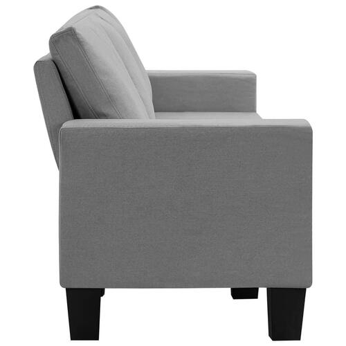 4-personers sofa stof lysegrå