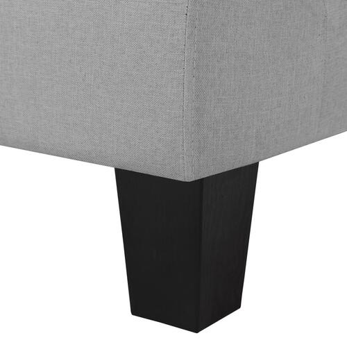 4-personers sofa stof lysegrå