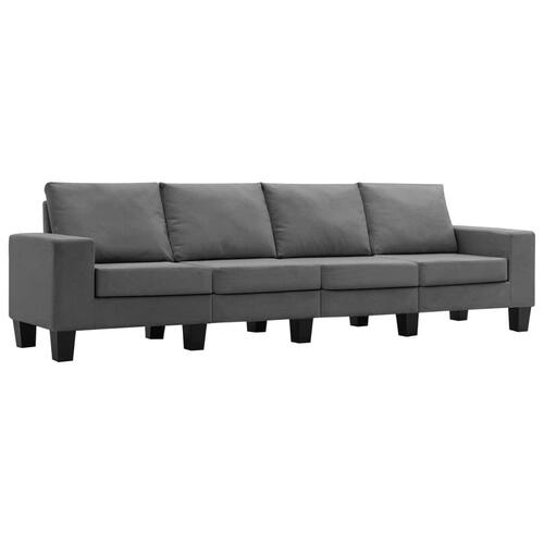 4-personers sofa stof mørkegrå