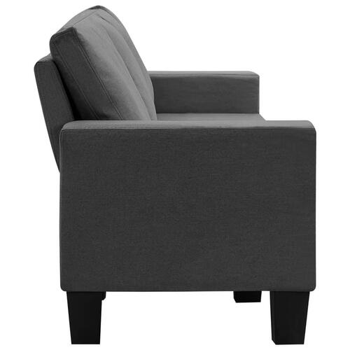4-personers sofa stof mørkegrå