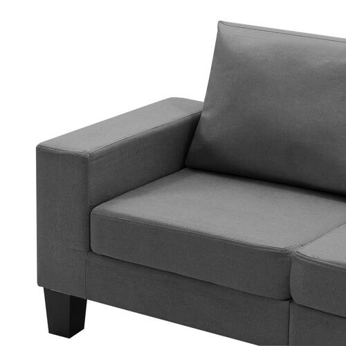 4-personers sofa stof mørkegrå
