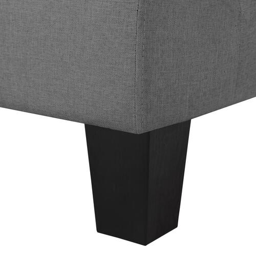 4-personers sofa stof mørkegrå