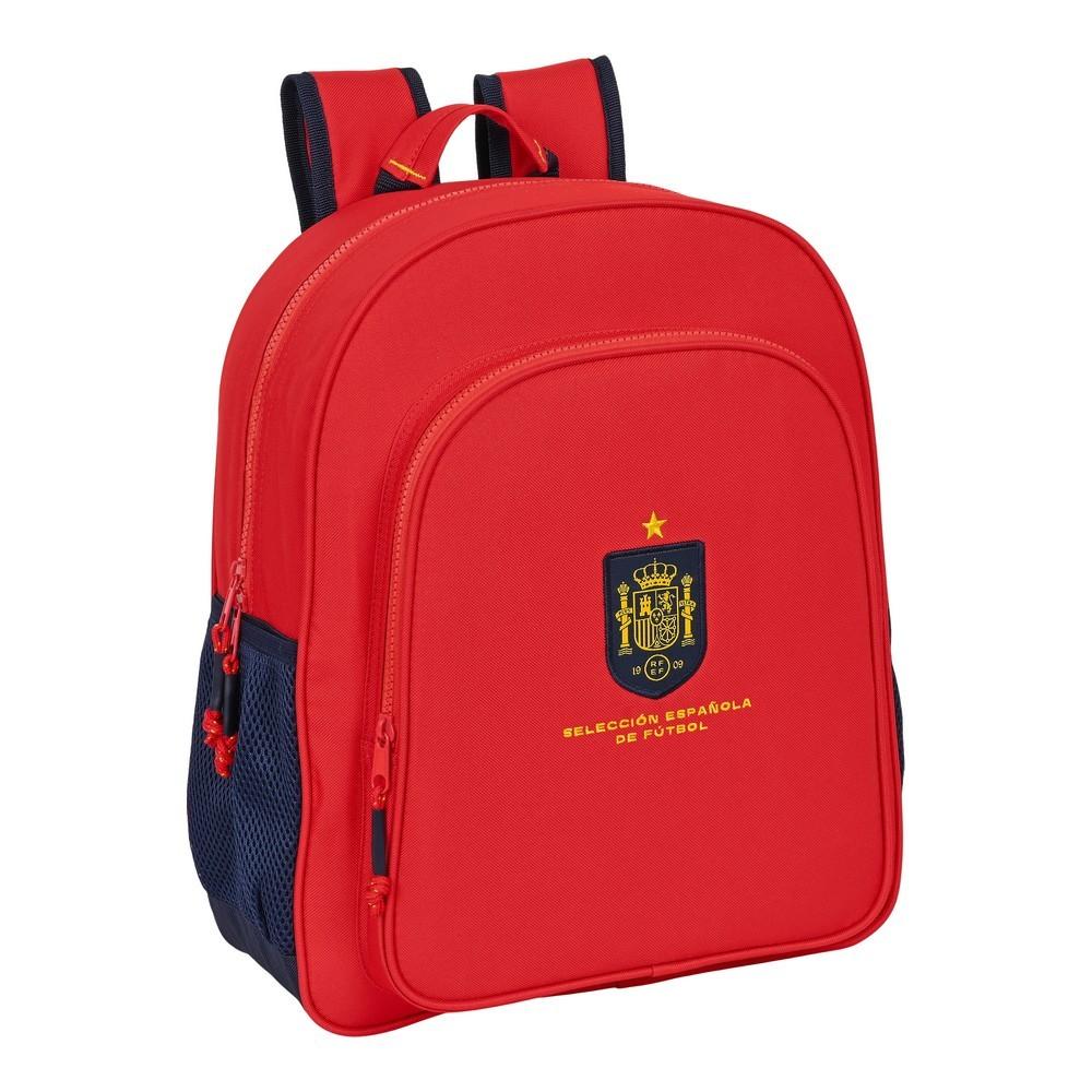 Real Federación Española de Fútbol skoletaske - rød/blå 32 × 38 × 12 cm