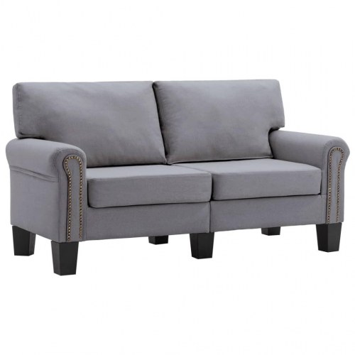 2-personers sofa stof lysegrå
