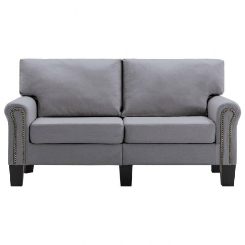 2-personers sofa stof lysegrå