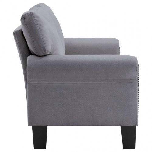 2-personers sofa stof lysegrå