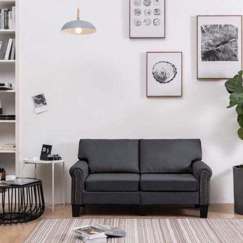 2-personers sofa stof mørkegrå