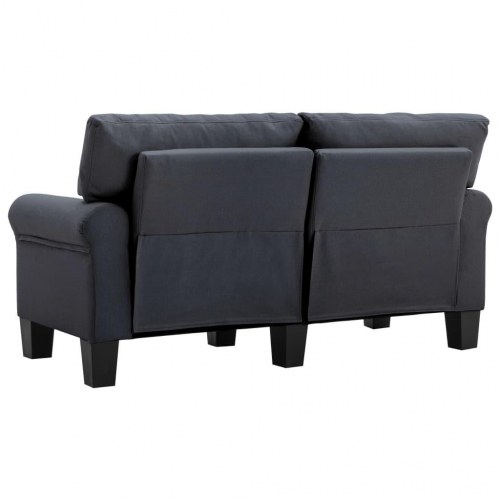2-personers sofa stof mørkegrå