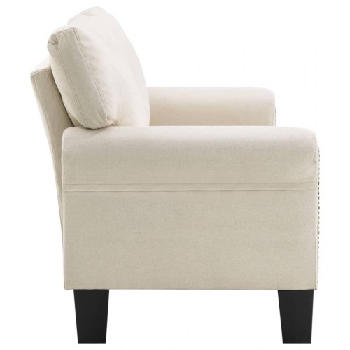2-personers sofa stof cremefarvet