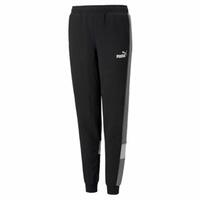 Træningsdragt til børn underdele Puma Essentials+ Colorblock K Sort 11-12 år