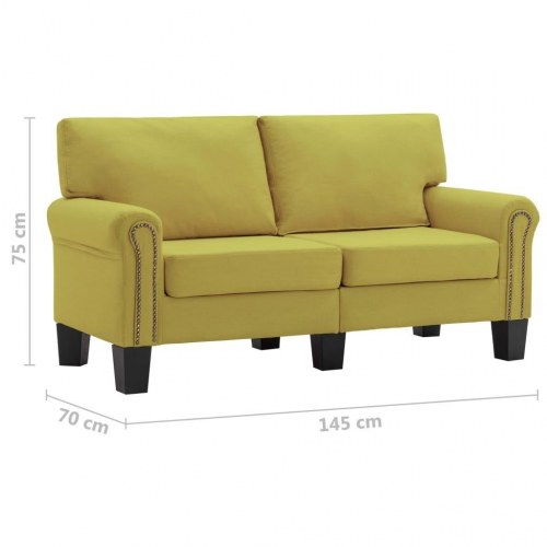 2-personers sofa stof grøn
