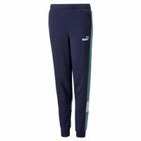 Træningsdragt til børn underdele Puma Essential+ Colorblock B Mørkeblå 9-10 år