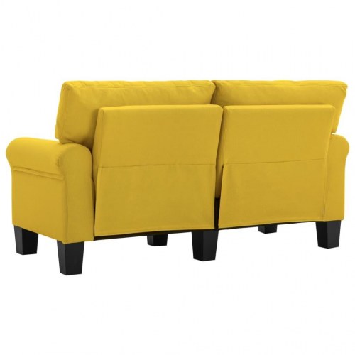 2-personers sofa stof gul