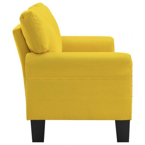 2-personers sofa stof gul
