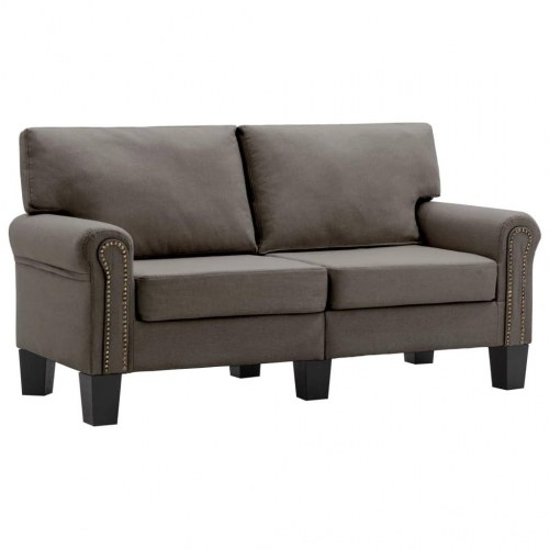 2-personers sofa stof gråbrun