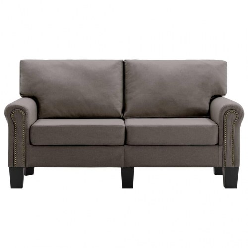 2-personers sofa stof gråbrun