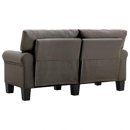 2-personers sofa stof gråbrun